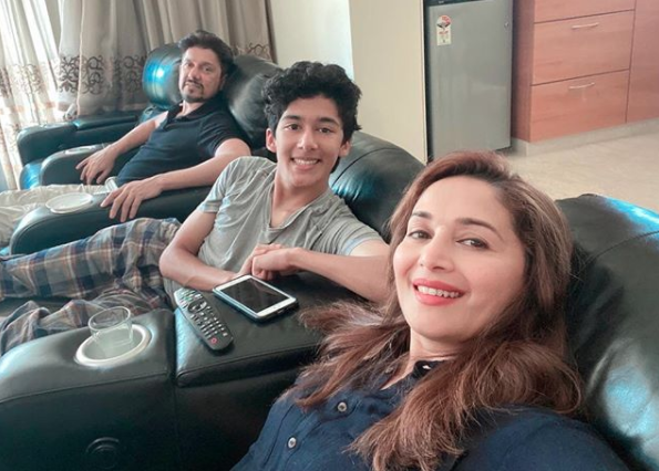 Madhuri Dixit, Dr Sriram Nene and Arin Nene
